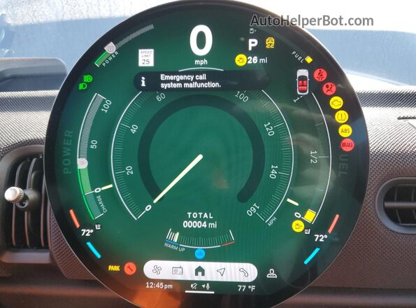WMW53GD03S2X19473 2025 MINI COOPER Charcoal Instrument cluster view