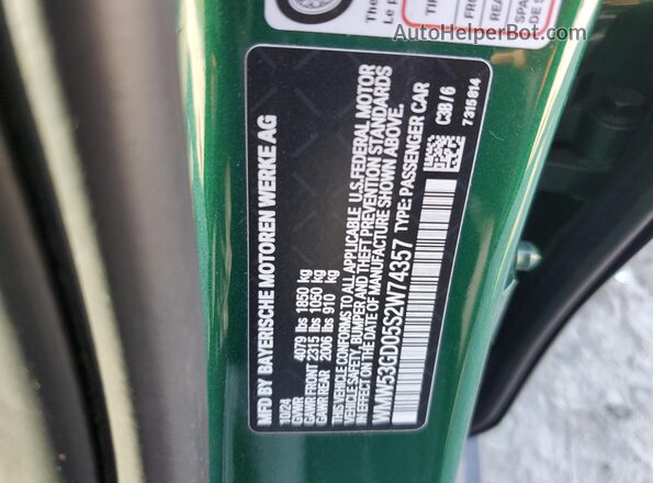 WMW53GD05S2W74357 2025 MINI COOPER Green Vista del compartimento del motor