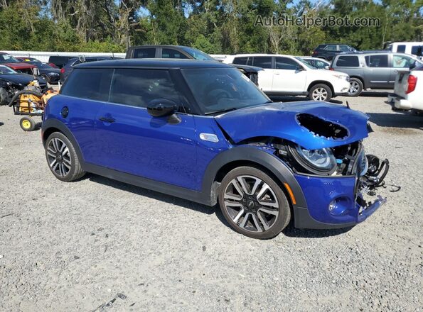WMWXR5C03M2N54007 2021 MINI COOPER Blue წინა მარჯვენა