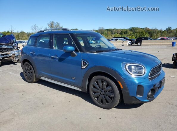 WMZ83BR06P3P65845 2023 MINI COOPER Синий Передняя правая четверть