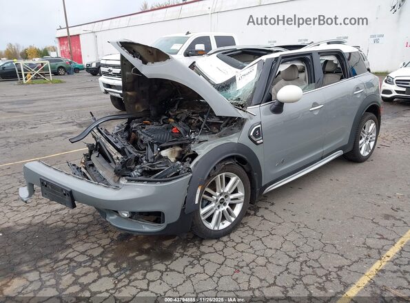 WMZYT5C32J3E61295 2018 MINI COUNTRYMAN Gray Vista tres cuartos delantera izquierda