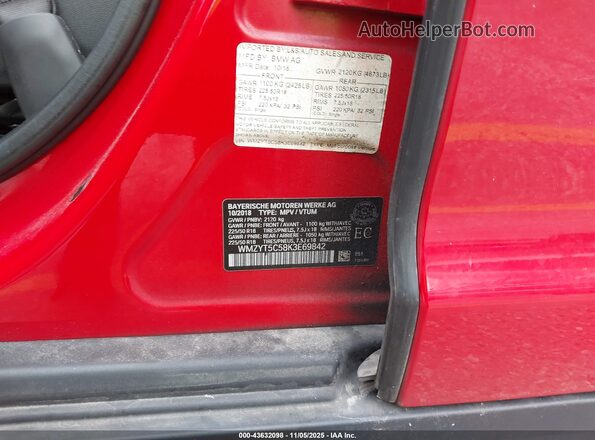 WMZYT5C58K3E69842 2019 MINI COUNTRYMAN Red Շարժիչի բաժամունքի տեսք