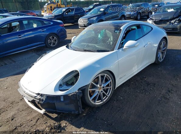 WP0AA2A95MS207049 2021 PORSCHE 911 Белый Передняя левая четверть