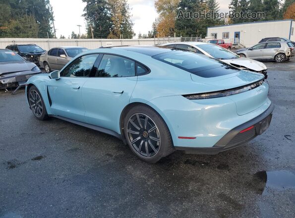 WP0AA2Y10NSA15249 2022 PORSCHE TAYCAN Blue Rear left