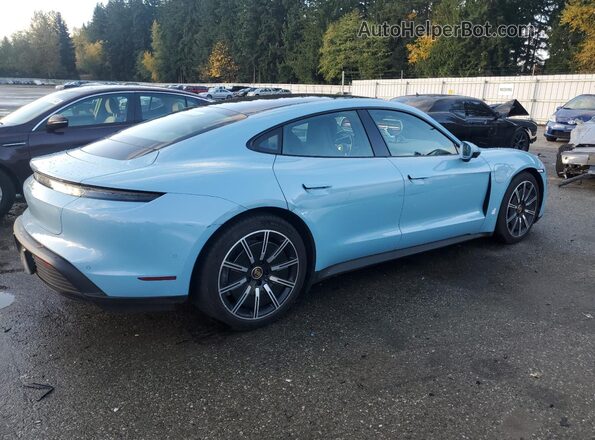 WP0AA2Y10NSA15249 2022 PORSCHE TAYCAN Blue Rear right