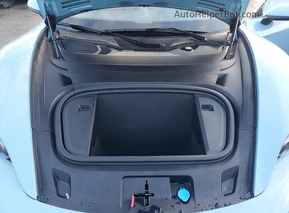 WP0AA2Y10NSA15249 2022 PORSCHE TAYCAN Blue Rear interior view