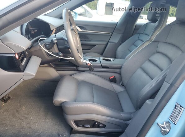 WP0AA2Y10NSA15249 2022 PORSCHE TAYCAN Blue Front interior view