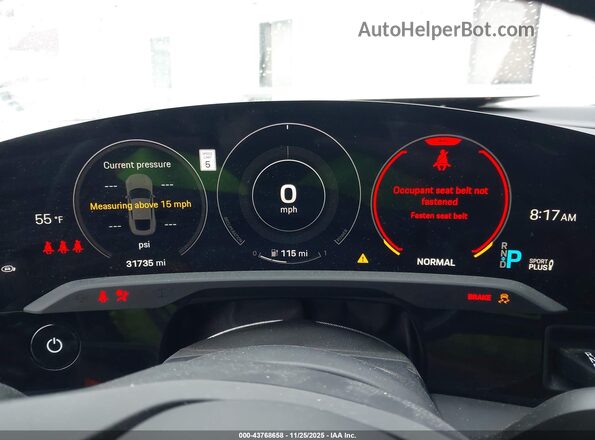 WP0AA2Y16NSA15577 2022 PORSCHE TAYCAN Gray Հետևի նստատեղերի տեսք