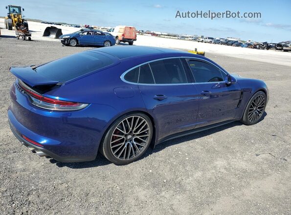 WP0AB2A74ML139235 2021 PORSCHE PANAMERA Blue Задня права чверть