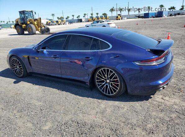WP0AB2A74ML139235 2021 PORSCHE PANAMERA Blue Задня ліва чверть