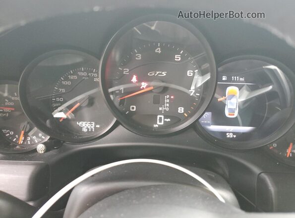 WP0AB2A91KS115575 2019 PORSCHE 911 Black Vista del cuadro de instrumentos