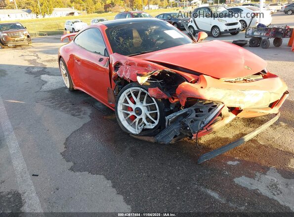WP0AB2A96JS122326 2018 PORSCHE 911 Orange წინა ხედი