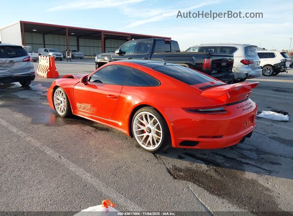 WP0AB2A96JS122326 2018 PORSCHE 911 Orange უკანა მარცხენა
