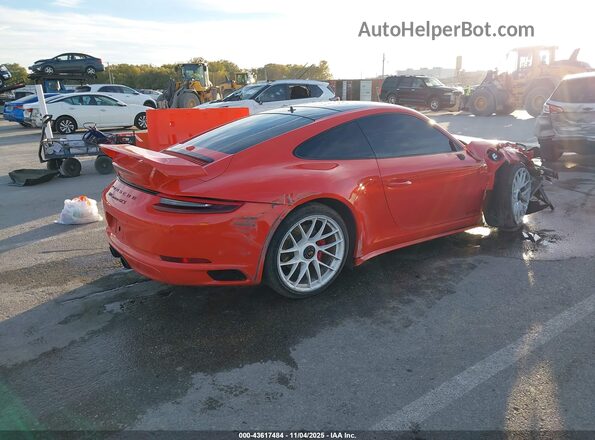WP0AB2A96JS122326 2018 PORSCHE 911 Orange უკანა მარჯვენა