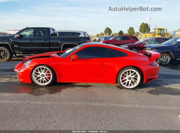 WP0AB2A96JS122326 2018 PORSCHE 911 Orange სალონის 360-გრადუსიანი ხედი