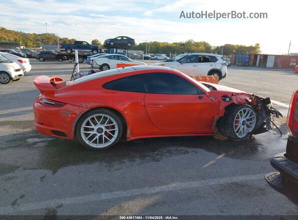WP0AB2A96JS122326 2018 PORSCHE 911 Orange უკანა სალონის ხედი