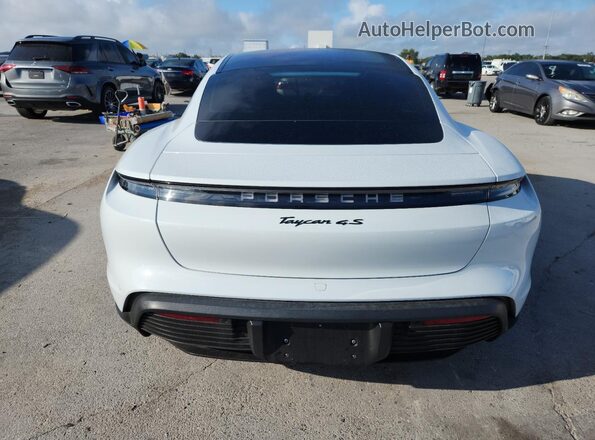 WP0AB2Y11MSA44545 2021 PORSCHE TAYCAN White Widok z tyłu