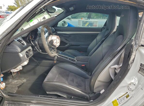 WP0AC2A82GK197098 2016 PORSCHE CAYMAN Белый Вид салона спереди