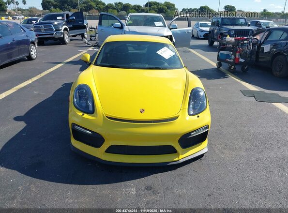 WP0AC2A8XGK191243 2016 PORSCHE CAYMAN Желтый Вид панели приборов
