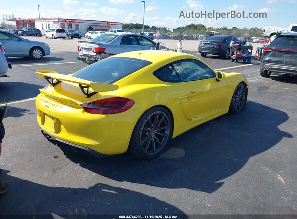WP0AC2A8XGK191243 2016 PORSCHE CAYMAN Желтый Задняя правая четверть