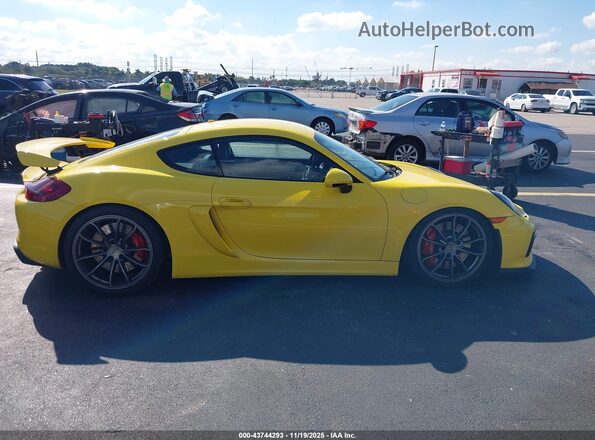 WP0AC2A8XGK191243 2016 PORSCHE CAYMAN Желтый Вид щитка приборов