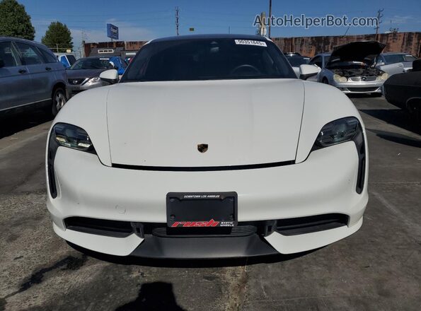 WP0AC2Y15LSA71047 2020 PORSCHE TAYCAN White წინა ხედი
