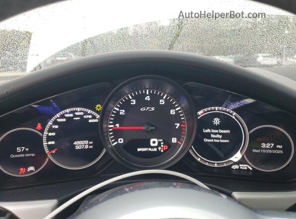 WP0AG2A77KL140247 2019 PORSCHE PANAMERA White Widok zestawu wskaźników
