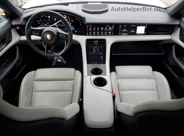 WP0BA2Y14NSA67276 2022 PORSCHE TAYCAN Gray Առջևի վահանակի տեսք