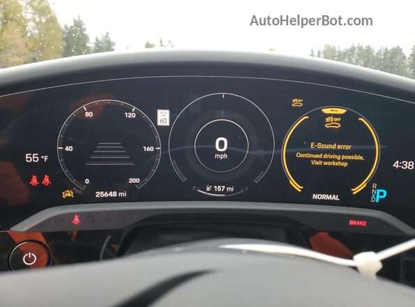 WP0BA2Y14NSA67276 2022 PORSCHE TAYCAN Gray Սարքավորումների վահանակի տեսք
