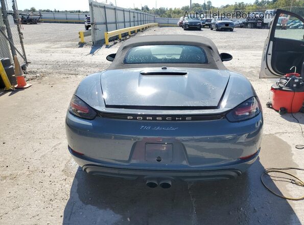 WP0CA2A83HS222056 2017 PORSCHE BOXSTER Синий Вид сзади