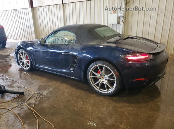 WP0CB2A82HS240982 2017 PORSCHE BOXSTER Blue Rear left