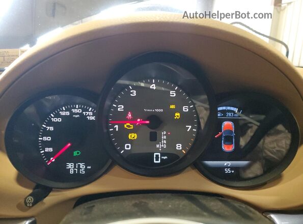 WP0CB2A82HS240982 2017 PORSCHE BOXSTER Blue Instrument cluster view