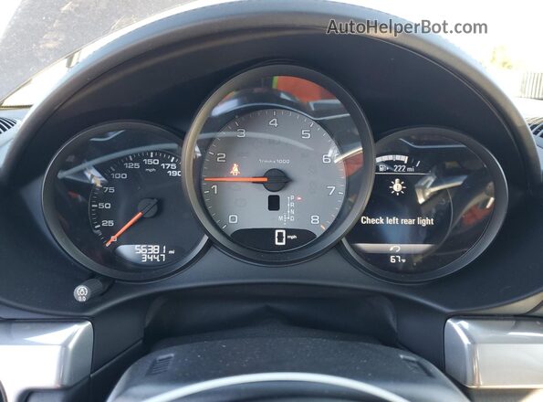 WP0CB2A89HS241689 2017 PORSCHE BOXSTER Black Widok zestawu wskaźników