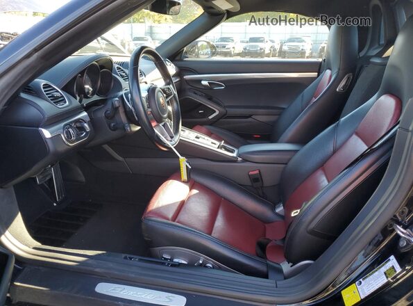 WP0CB2A89HS241689 2017 PORSCHE BOXSTER Black Widok wnętrza z przodu