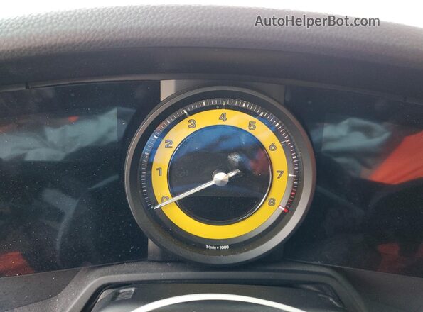 WP0CB2A98LS263152 2020 PORSCHE 911 Yellow Вид щитка приладів