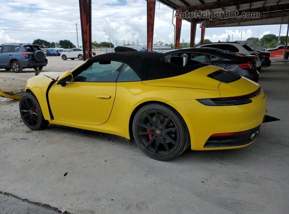WP0CB2A98LS263152 2020 PORSCHE 911 Yellow Задня ліва чверть