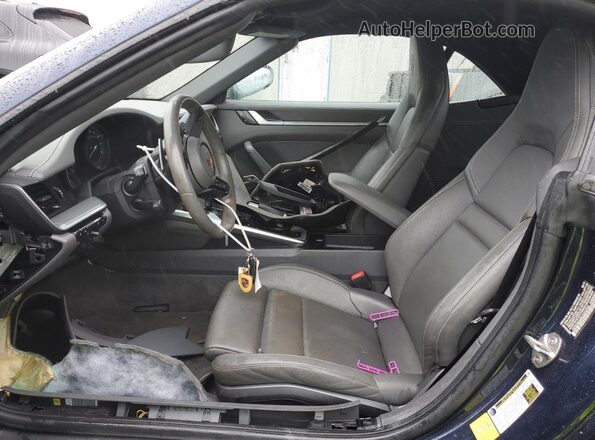WP0CB2A9XLS262990 2020 PORSCHE 911 Blue Widok wnętrza z przodu