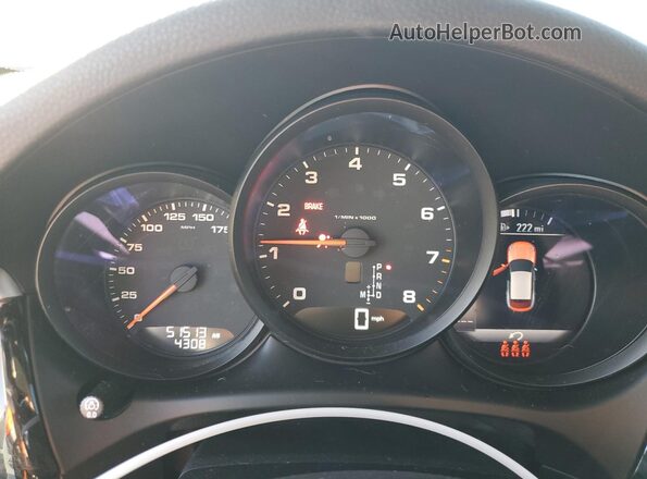 WP1AA2A51MLB17807 2021 PORSCHE MACAN White Instrument cluster view