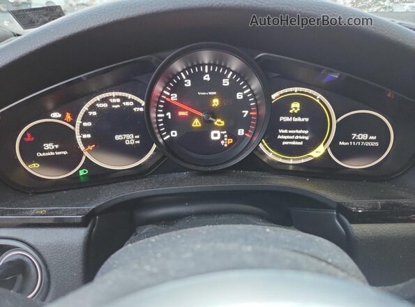 WP1AA2AY3MDA03490 2021 PORSCHE CAYENNE Серый Вид щитка приборов