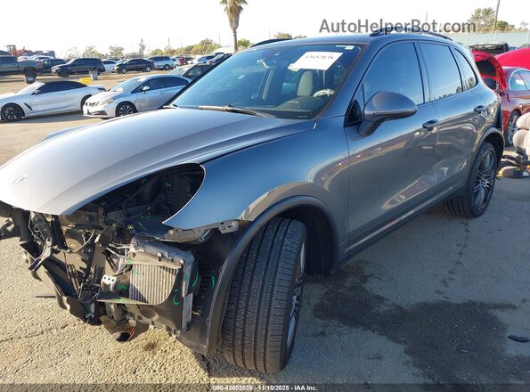WP1AB2A2XHLA50276 2017 PORSCHE CAYENNE Серый Передняя левая четверть