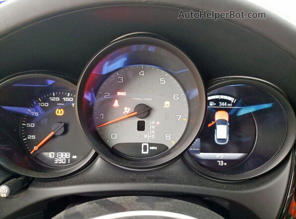 WP1AB2A52GLB46587 2016 PORSCHE MACAN Black Սարքավորումների վահանակի տեսք