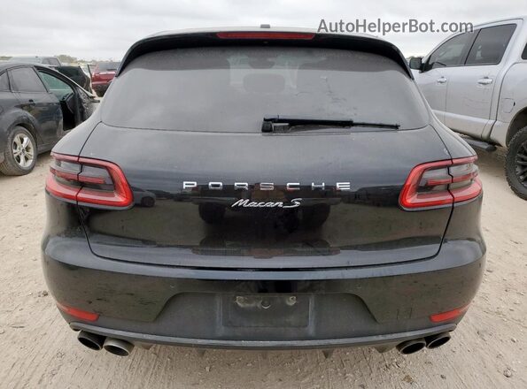 WP1AB2A52GLB46587 2016 PORSCHE MACAN Black Հետևի տեսք