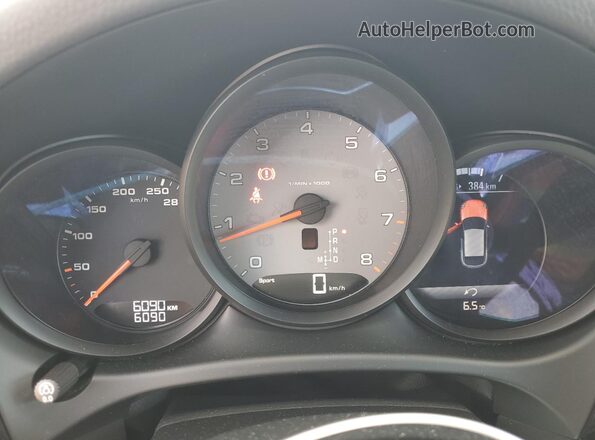 WP1AB2A52MLB37044 2021 PORSCHE MACAN White Instrument cluster view