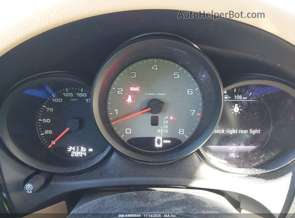 WP1AB2A55GLB53856 2016 PORSCHE MACAN Dark Blue Вид задних сидений