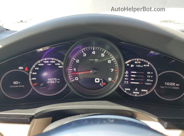WP1AB2AY4MDA28931 2021 PORSCHE CAYENNE Gray Widok zestawu wskaźników