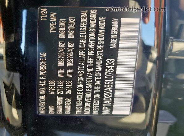 WP1AD2XA8SL075433 2025 PORSCHE MACAN Black Widok wnętrza 360 stopni