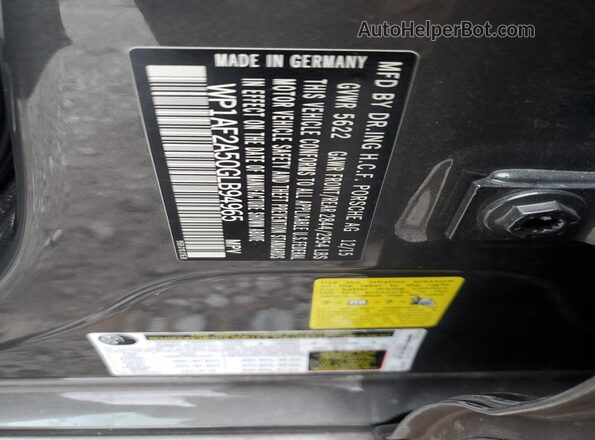 WP1AF2A50GLB94965 2016 PORSCHE MACAN Gray Շարժիչի բաժամունքի տեսք