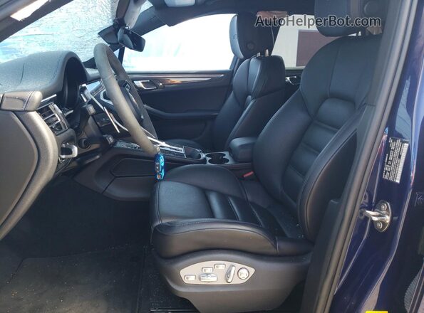 WP1AF2A54NLB31557 2022 PORSCHE MACAN Blue Widok wnętrza z przodu