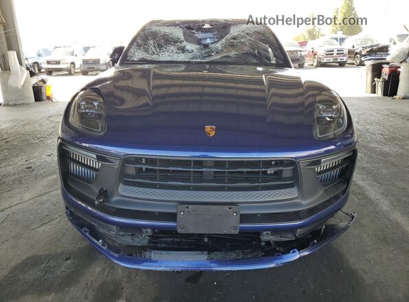 WP1AF2A54NLB31557 2022 PORSCHE MACAN Blue Widok z przodu