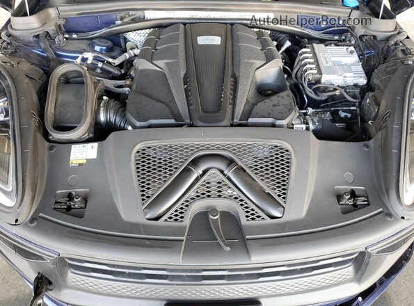 WP1AF2A54NLB31557 2022 PORSCHE MACAN Blue Widok wnętrza z tyłu